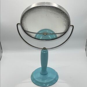 Vintage Blue Vanity Makeup Mirror